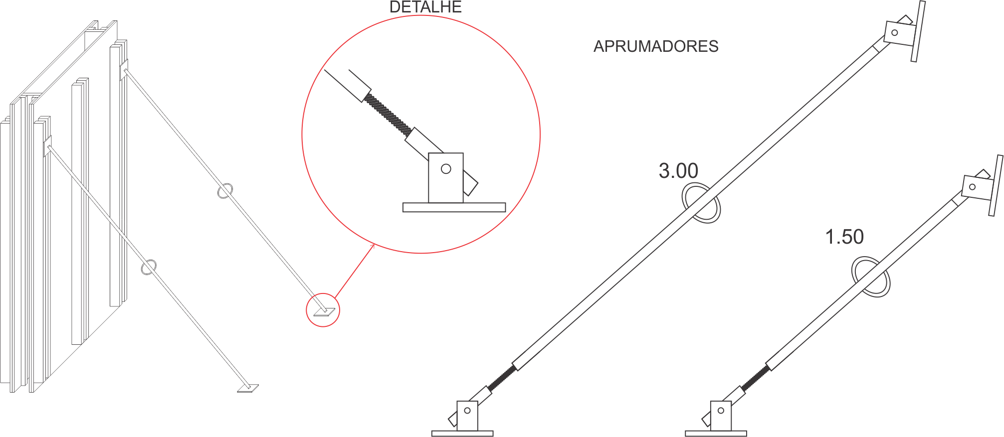 Aprumador para formas
